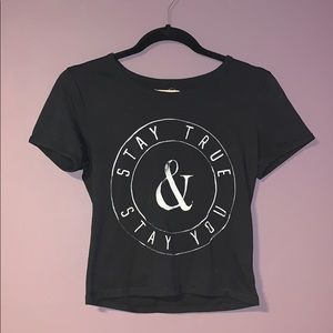 Hollister S Black Graphic Tee